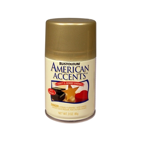 American Accents Craft & Hobby Enamel Spray Золотой металлик 209674