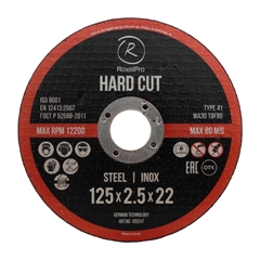 RoxelPro Cutting Wheel ROXTOP Hard Cut 125x2.5x22 105247